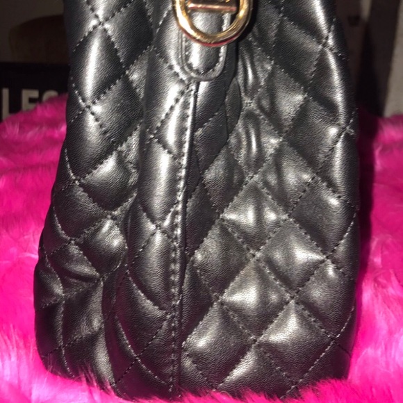 Bebe black Danielle satchel purse - Picture 6 of 16